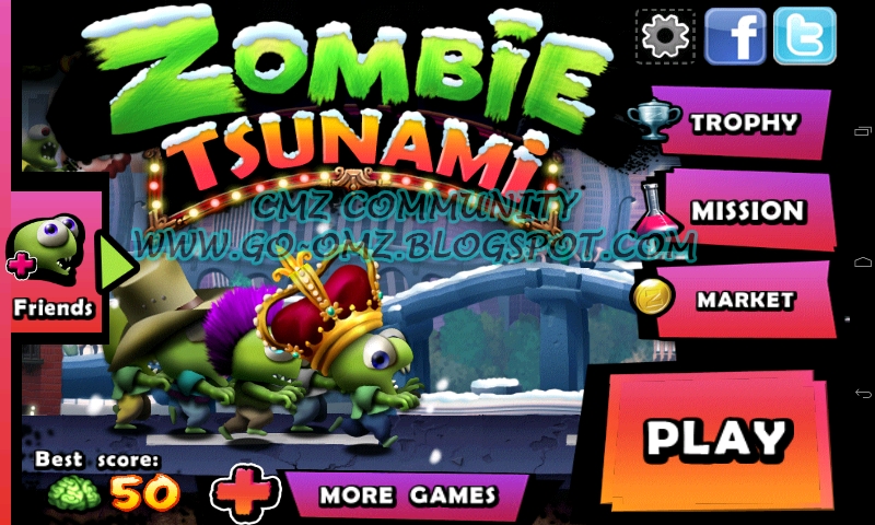zombie tsunami mod apk unlimited coins and diamonds